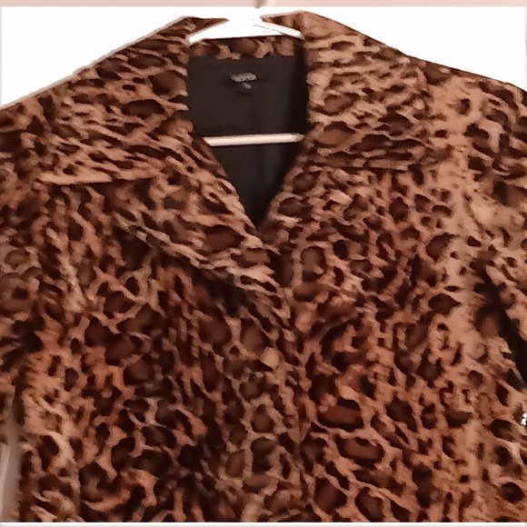 Aziz | Jackets & Coats | Aziz Small Jaguar Print Jacket | Poshmark